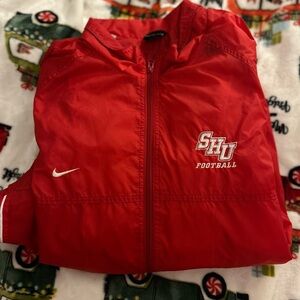 Nike Red Sacred Heart University Vintage Zip Up Windbreaker